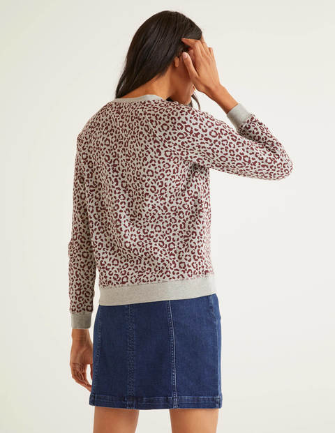 The Sweatshirt - Maroon, Animal Stamp The Sweatshirt - Maroon, Animal Stamp