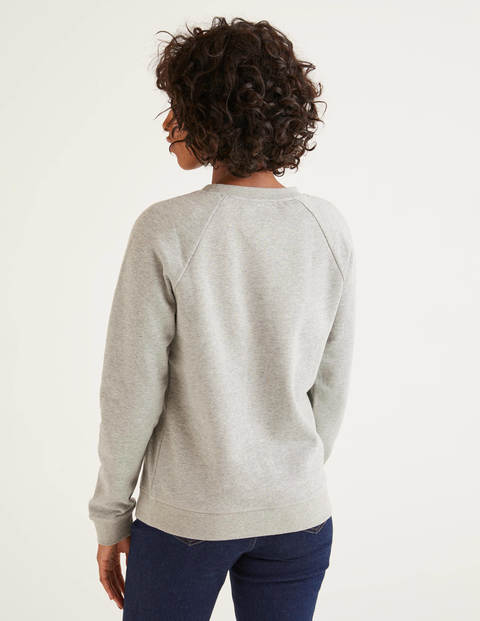 The Sweatshirt - Grey Marl, Gold Metallic Flags The Sweatshirt - Grey Marl, Gold Metallic Flags