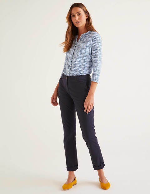Bay Jersey Shirt - Ivory/Bold Blue, Daisy Bud Bay Jersey Shirt - Ivory/Bold Blue, Daisy Bud