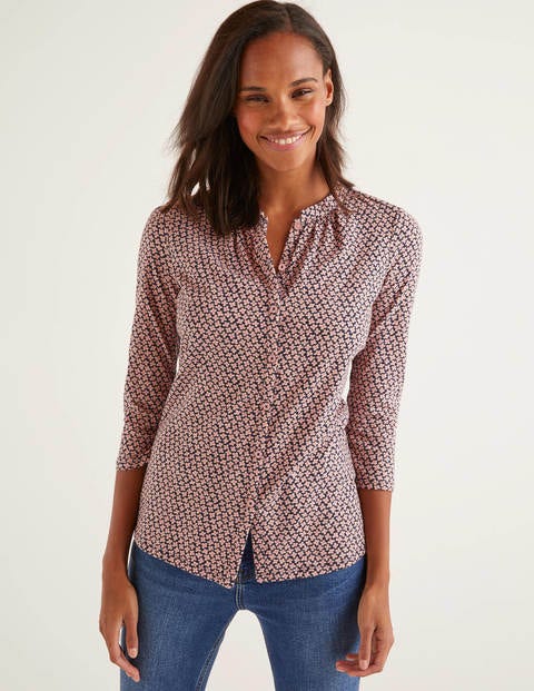 Bay Jersey Shirt - Chalky Pink, Daisy Bud Bay Jersey Shirt - Chalky Pink, Daisy Bud