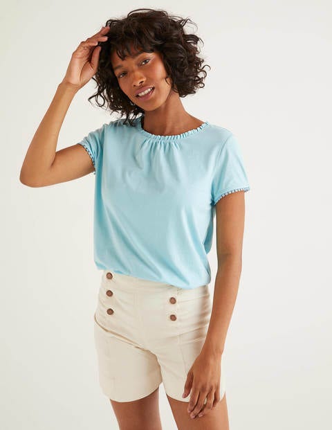 T-Shirt Tilda En Jersey Volanté - Iceberg T-Shirt Tilda En Jersey Volanté - Iceberg
