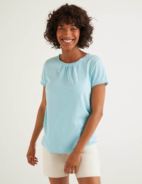 T-Shirt Tilda En Jersey Volanté - Iceberg T-Shirt Tilda En Jersey Volanté - Iceberg