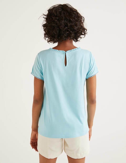 T-Shirt Tilda En Jersey Volanté - Iceberg T-Shirt Tilda En Jersey Volanté - Iceberg