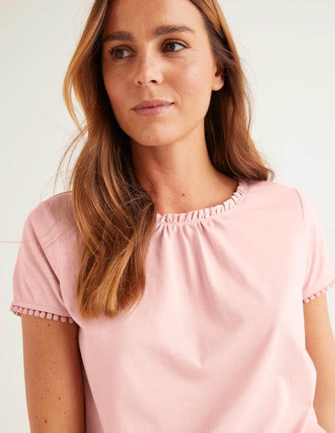 Tilda Frill Jersey Tee - Milkshake Tilda Frill Jersey Tee - Milkshake