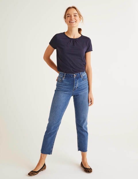 Tilda Frill Jersey Tee - Navy Tilda Frill Jersey Tee - Navy