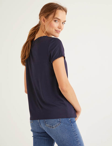 Tilda Frill Jersey Tee - Navy Tilda Frill Jersey Tee - Navy