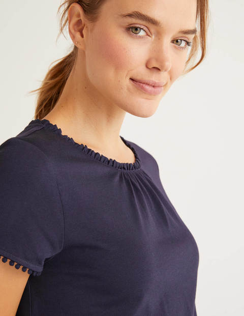 Tilda Frill Jersey Tee - Navy Tilda Frill Jersey Tee - Navy