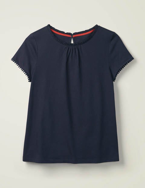 Tilda Frill Jersey Tee - Navy Tilda Frill Jersey Tee - Navy