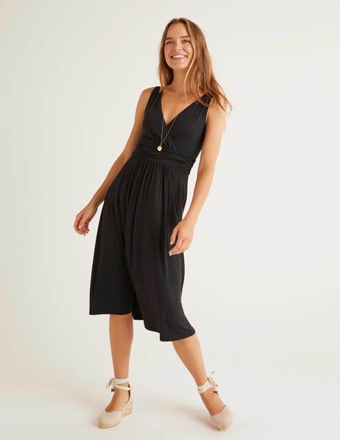 boden black wrap dress