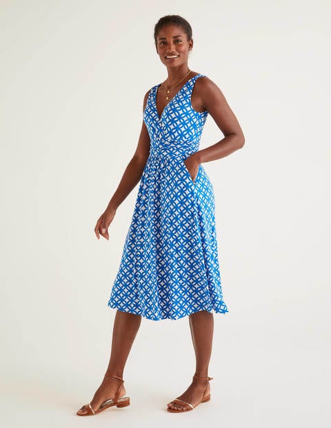 Effie Jersey Dress - Bold Blue, Link Effie Jersey Dress - Bold Blue, Link
