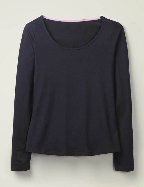 Supersoft Scoop Neck Tee - Navy Supersoft Scoop Neck Tee - Navy