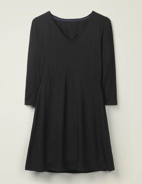 black jersey tunic dress