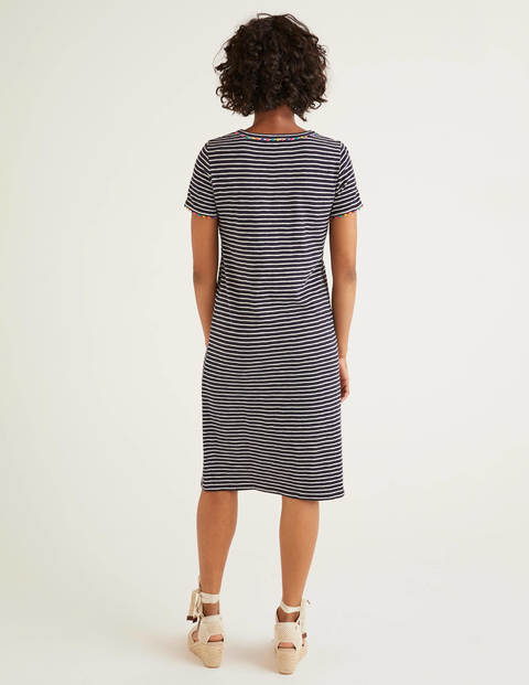 Robe T-shirt Charlie en jersey - Bleu marine/ivoire Robe T-shirt Charlie en jersey - Bleu marine/ivoire