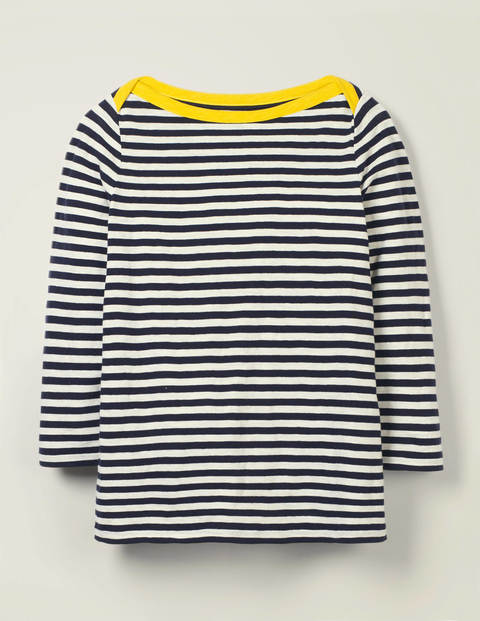 Georgia Jersey Tee - Ivory/Navy Georgia Jersey Tee - Ivory/Navy