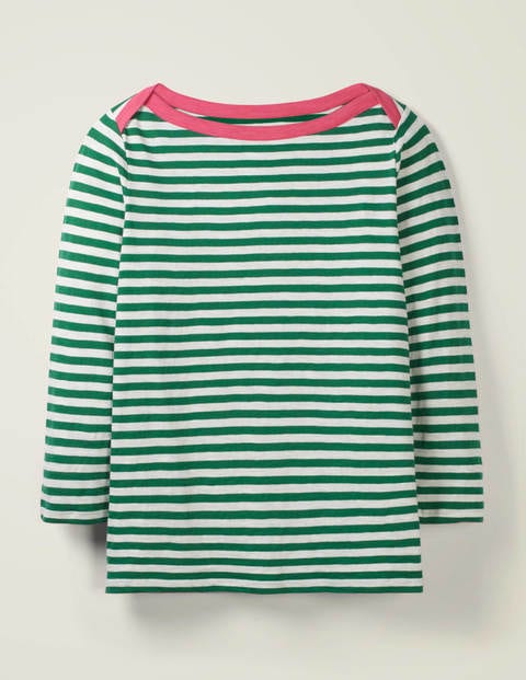 Georgia Jersey Tee - Ivory/Forest Georgia Jersey Tee - Ivory/Forest