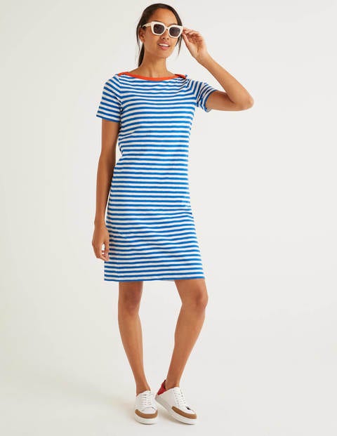 Georgia Jersey T-shirt Dress - Ivory 