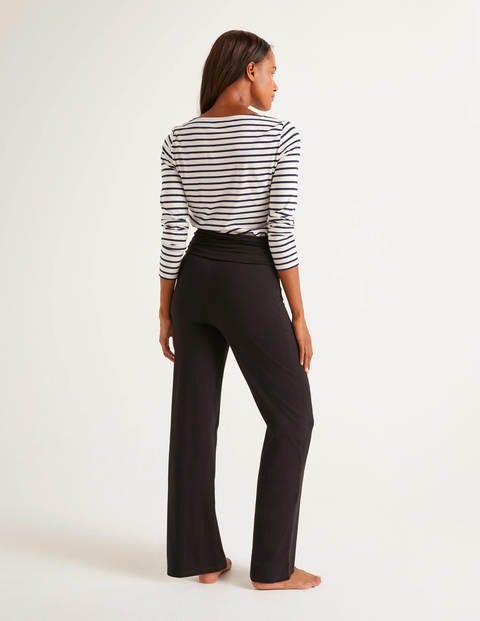 Wide Leg Jersey Trousers - Black Wide Leg Jersey Trousers - Black