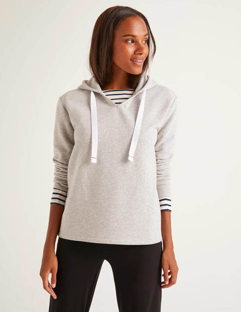 Jersey Lounge Hoodie - Grey Marl Jersey Lounge Hoodie - Grey Marl