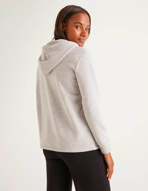 Jersey Lounge Hoodie - Grey Marl Jersey Lounge Hoodie - Grey Marl