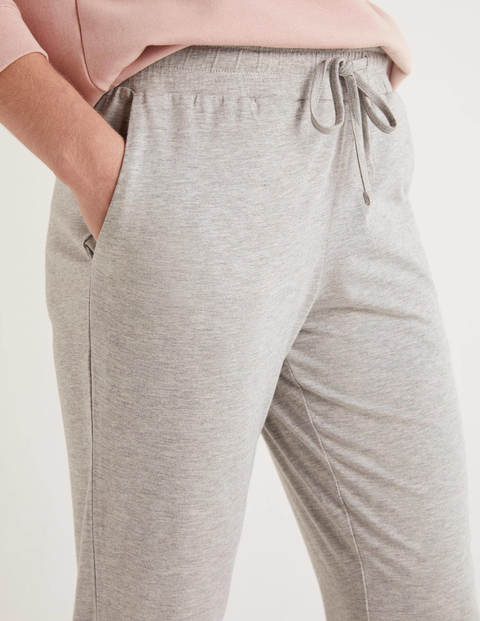 Cuffed Jersey Joggers - Grey Marl Cuffed Jersey Joggers - Grey Marl