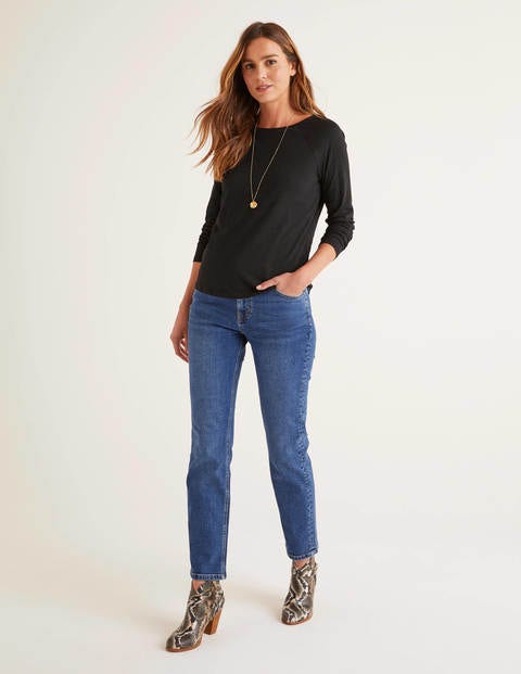 The Cotton Baseball Tee - Black The Cotton Baseball Tee - Black