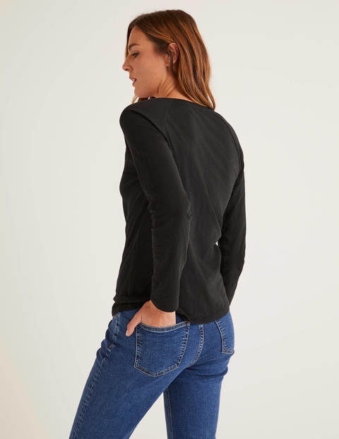 The Cotton Baseball Tee - Black The Cotton Baseball Tee - Black