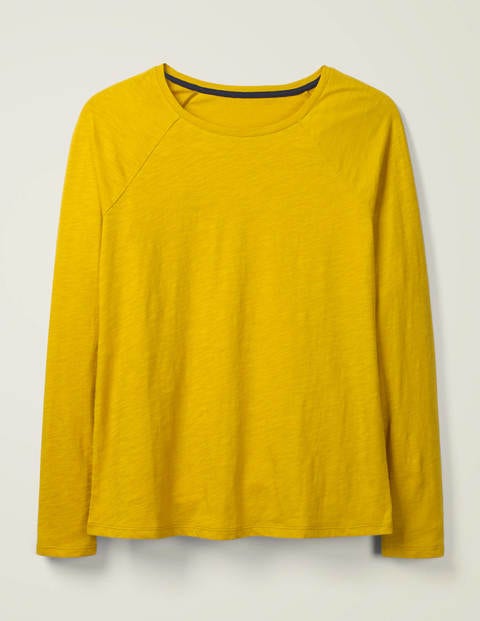 Das Baseball-T-Shirt Aus Baumwolle - Blütenstaubgelb Das Baseball-T-Shirt Aus Baumwolle - Blütenstaubgelb