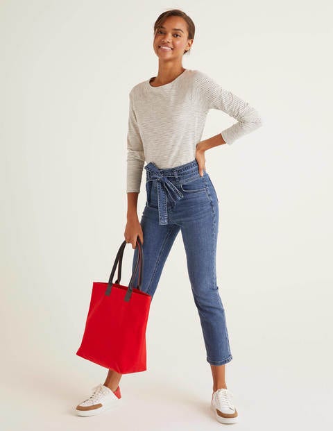The Cotton Baseball Tee - Ivory/Navy The Cotton Baseball Tee - Ivory/Navy