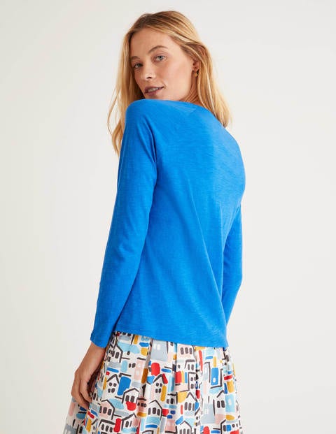 The Cotton Baseball Tee - Bold Blue The Cotton Baseball Tee - Bold Blue