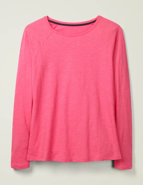 The Cotton Baseball Tee - Bright Camellia The Cotton Baseball Tee - Bright Camellia
