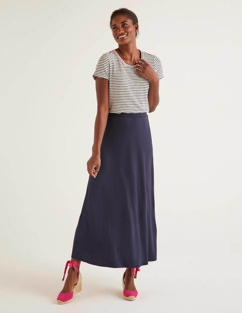Jersey Maxi Skirt - Navy Jersey Maxi Skirt - Navy