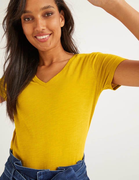 The Cotton V-Neck Tee - Tuscan Sun The Cotton V-Neck Tee - Tuscan Sun