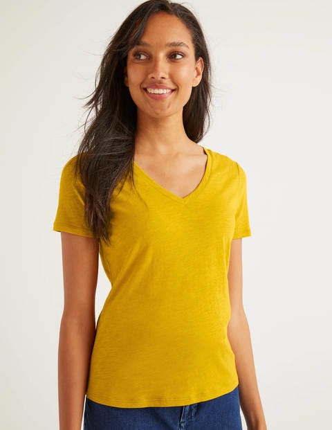 The Cotton V-Neck Tee - Tuscan Sun The Cotton V-Neck Tee - Tuscan Sun