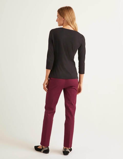 Fleur Jersey Top - Black Fleur Jersey Top - Black