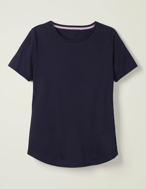 T-shirt manches courtes ultra-doux - Bleu marine T-shirt manches courtes ultra-doux - Bleu marine