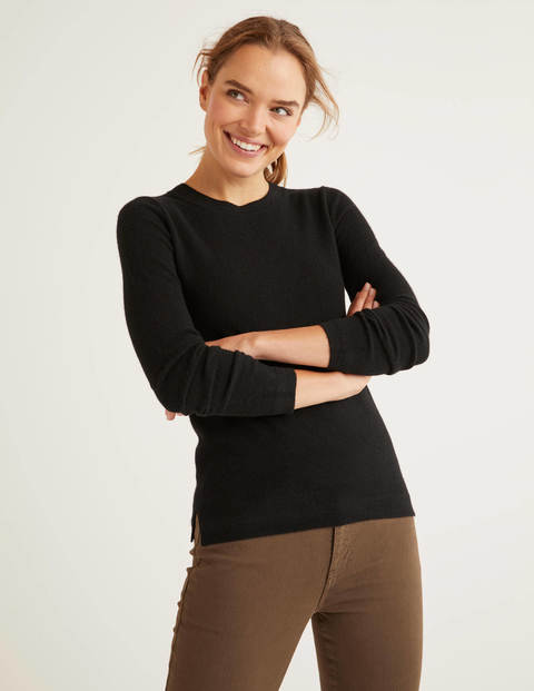 Cashmere Crew Neck Jumper - Black Cashmere Crew Neck Jumper - Black
