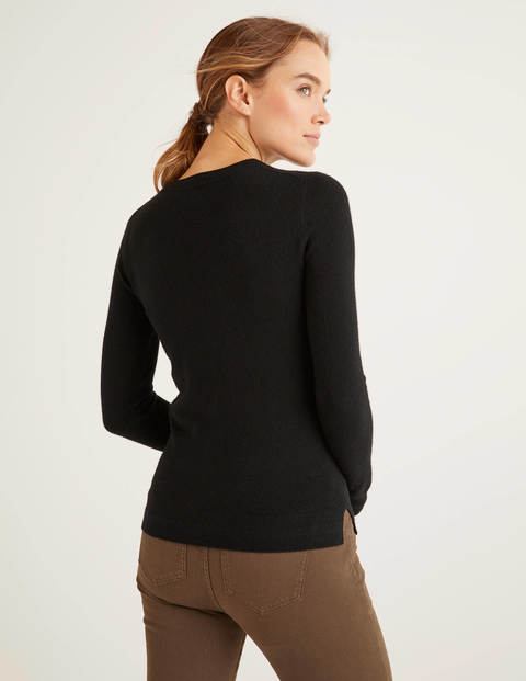 Cashmere Crew Neck Jumper - Black Cashmere Crew Neck Jumper - Black
