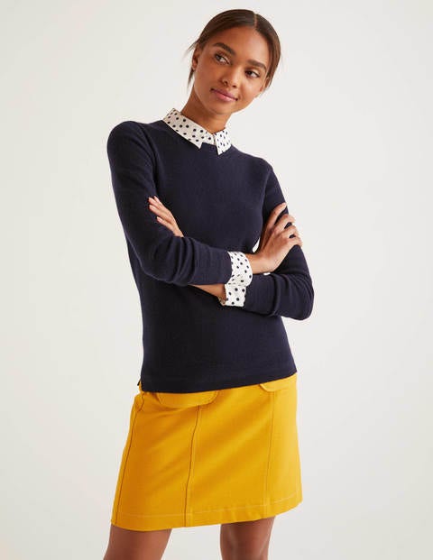 Cashmere Crew Neck Jumper - Navy Cashmere Crew Neck Jumper - Navy