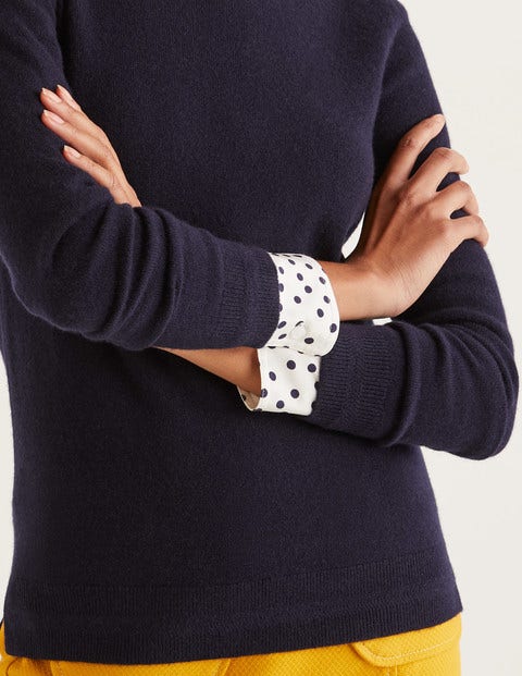 Cashmere Crew Neck Jumper - Navy Cashmere Crew Neck Jumper - Navy