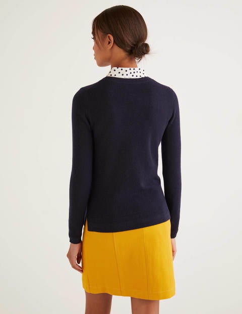 Cashmere Crew Neck Jumper - Navy Cashmere Crew Neck Jumper - Navy