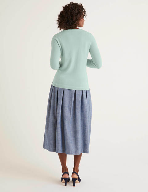 Kaschmirpullover Mit Rundhalsausschnitt - Pfefferminze Kaschmirpullover Mit Rundhalsausschnitt - Pfefferminze