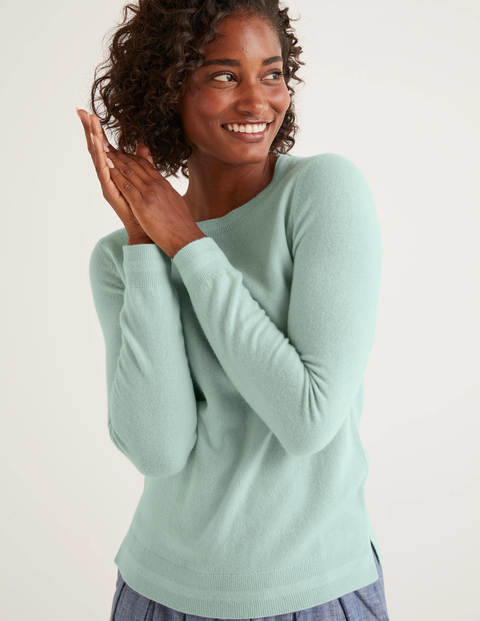 Kaschmirpullover Mit Rundhalsausschnitt - Pfefferminze Kaschmirpullover Mit Rundhalsausschnitt - Pfefferminze
