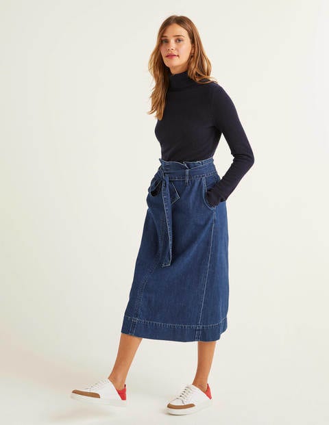 Cashmere Roll Neck - Navy Cashmere Roll Neck - Navy