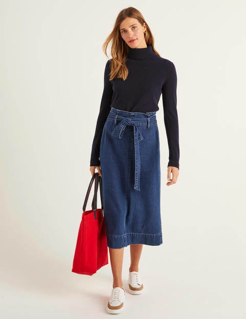 Cashmere Roll Neck - Navy Cashmere Roll Neck - Navy