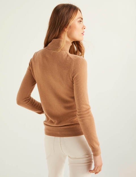 Pull Col Roulé En Cachemire - Camel Pull Col Roulé En Cachemire - Camel