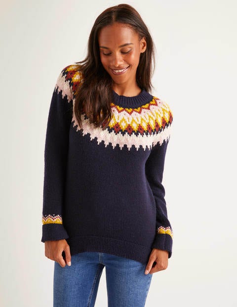 Emma Fair Isle Jumper - Navy Emma Fair Isle Jumper - Navy
