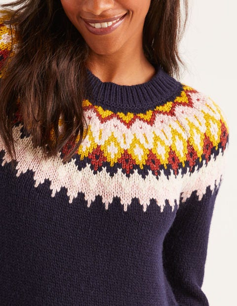 Emma Fair Isle Jumper - Navy Emma Fair Isle Jumper - Navy
