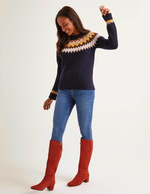 Emma Fair Isle Jumper - Navy Emma Fair Isle Jumper - Navy