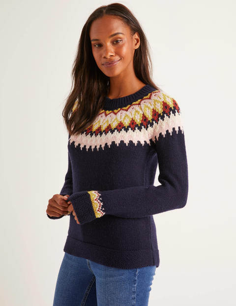 Emma Fair Isle Jumper - Navy Emma Fair Isle Jumper - Navy