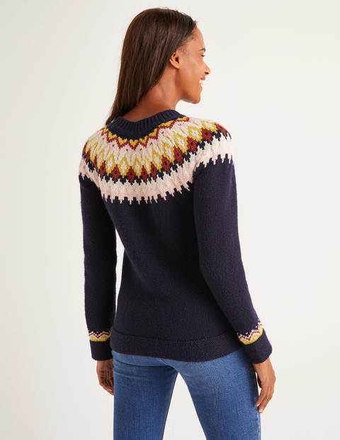 Emma Fair Isle Jumper - Navy Emma Fair Isle Jumper - Navy